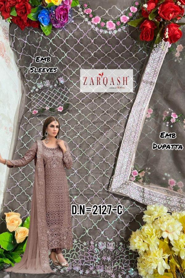 Zarqash Maria 2127 Net Embroidery Pakistani Suits Collection